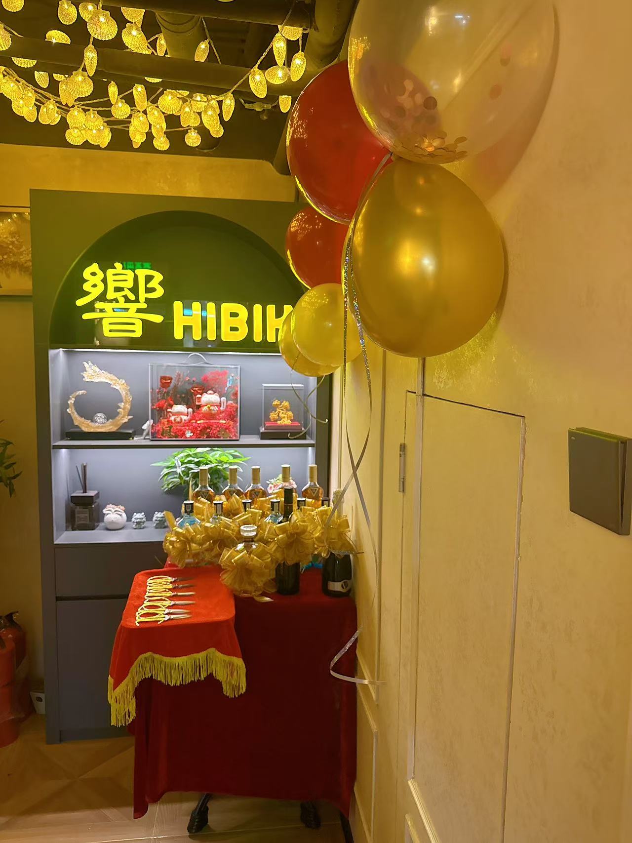 HIBIKI店内の装飾